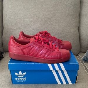 Adidas Originals Bold Red Sneakers